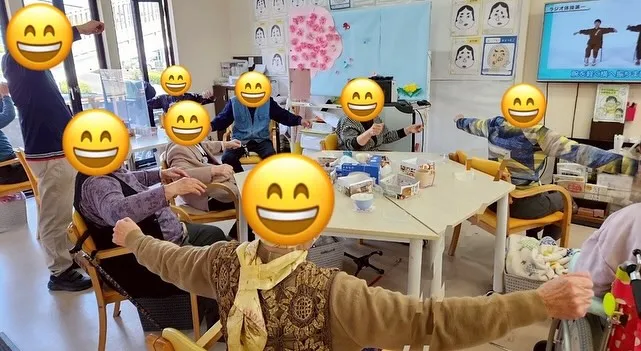 4月5日は午前中に脳トレと体操を行い、